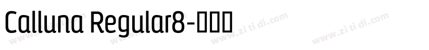 Calluna Regular8字体转换